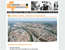 Tablet Screenshot of medienmeile-bremen.de